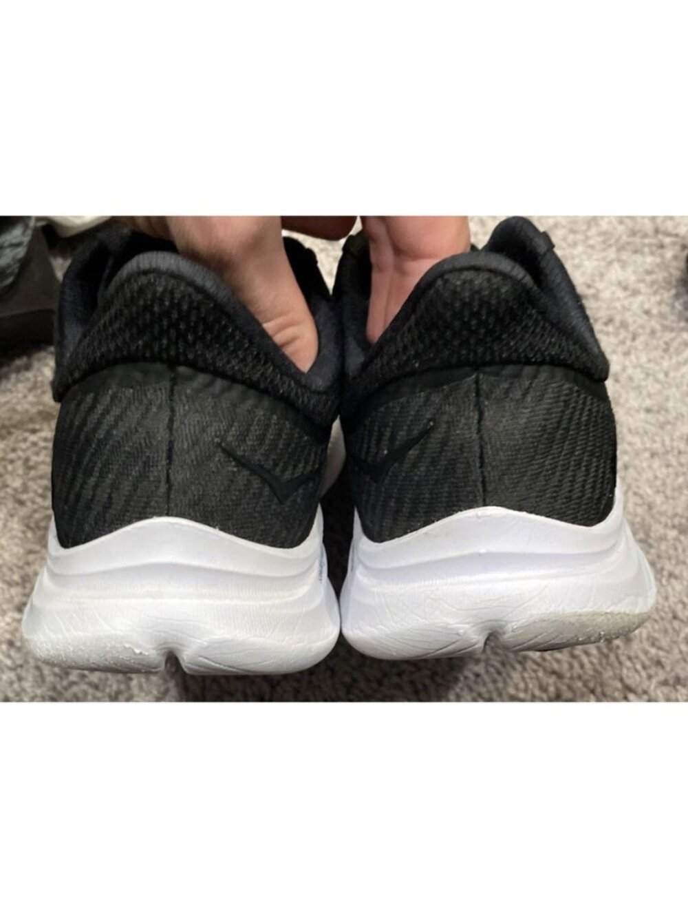 Hoka One One Womens Solimar 1123096 BWHT Black Running Shoes Sneakers Size 9.5 B - Picture 7 of 8